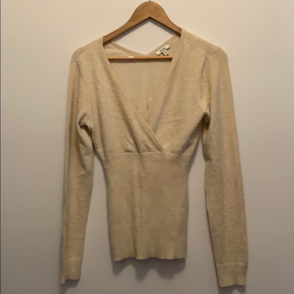 Cache Metallic Sweater Size Medium - image 1